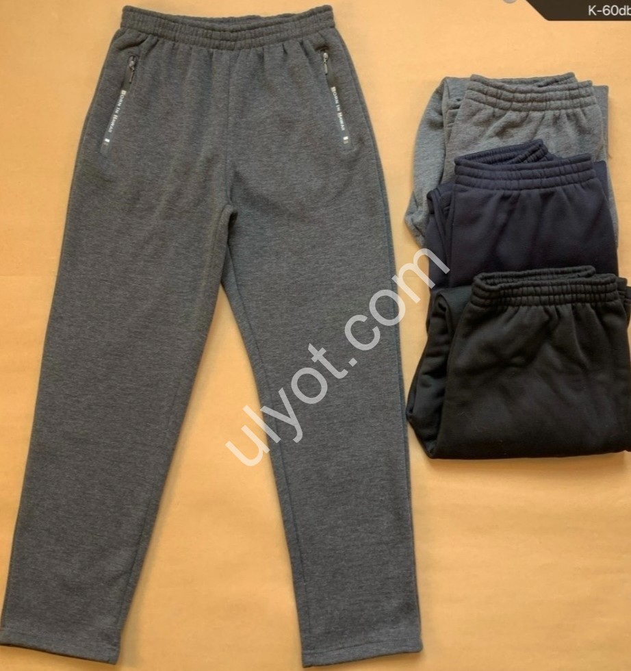 СПОРТ.ШТАНИ (M-4XL) ФЛІС ПРЯМІ МІКС 8750