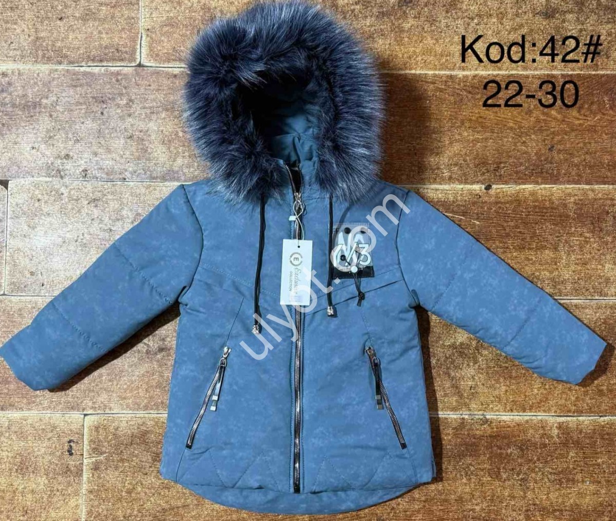 КУРТКА (3-6 ЛЕТ) СЕРЫЙ 42