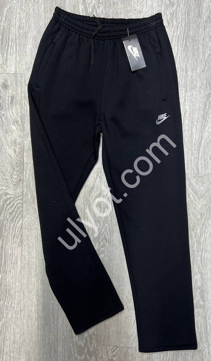 СПОРТ.ШТАНИ N02 (M-2XL) ФЛІС МАНЖЕТ ЧОРНИЙ 117