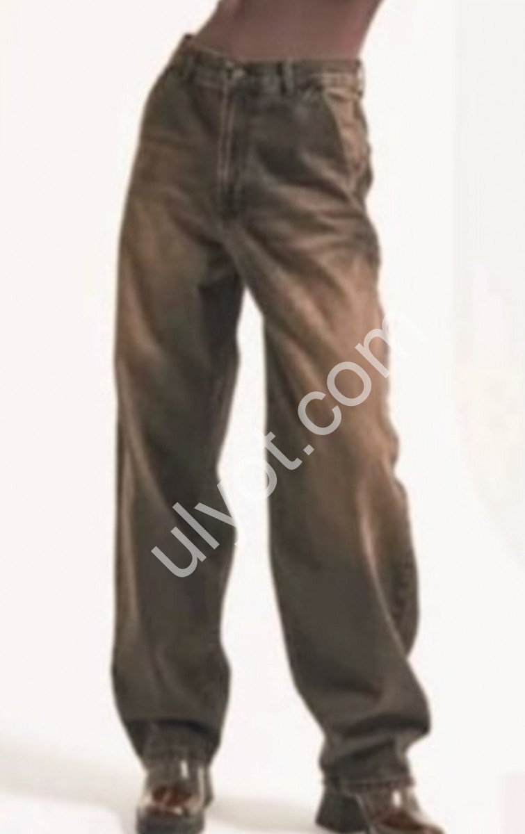 ДЖИНСЫ IT'S BASIC (34-40) ШОКОЛАД 2952/17w5/62