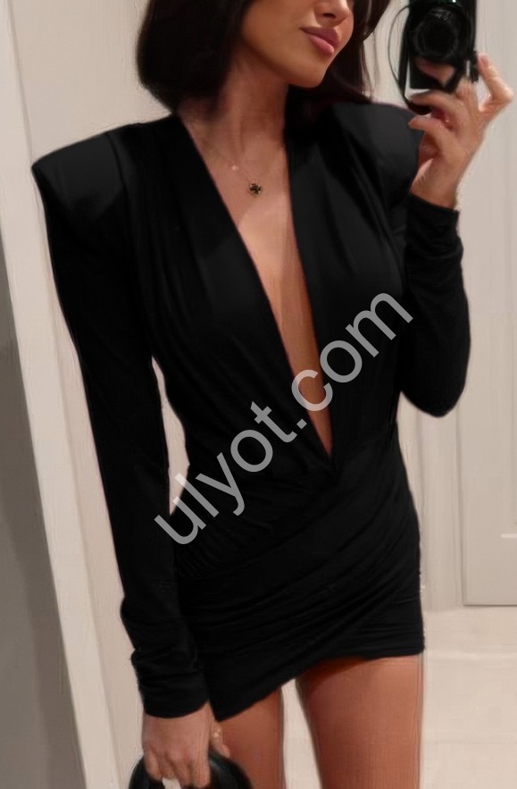 ПЛАТЬЕ (42-48) ЧЕРНЫЙ 584