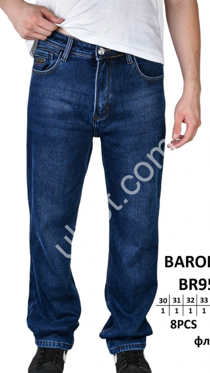 ДЖИНСИ BARON (30-38) ФЛІС Т.СИНІЙ BR9596