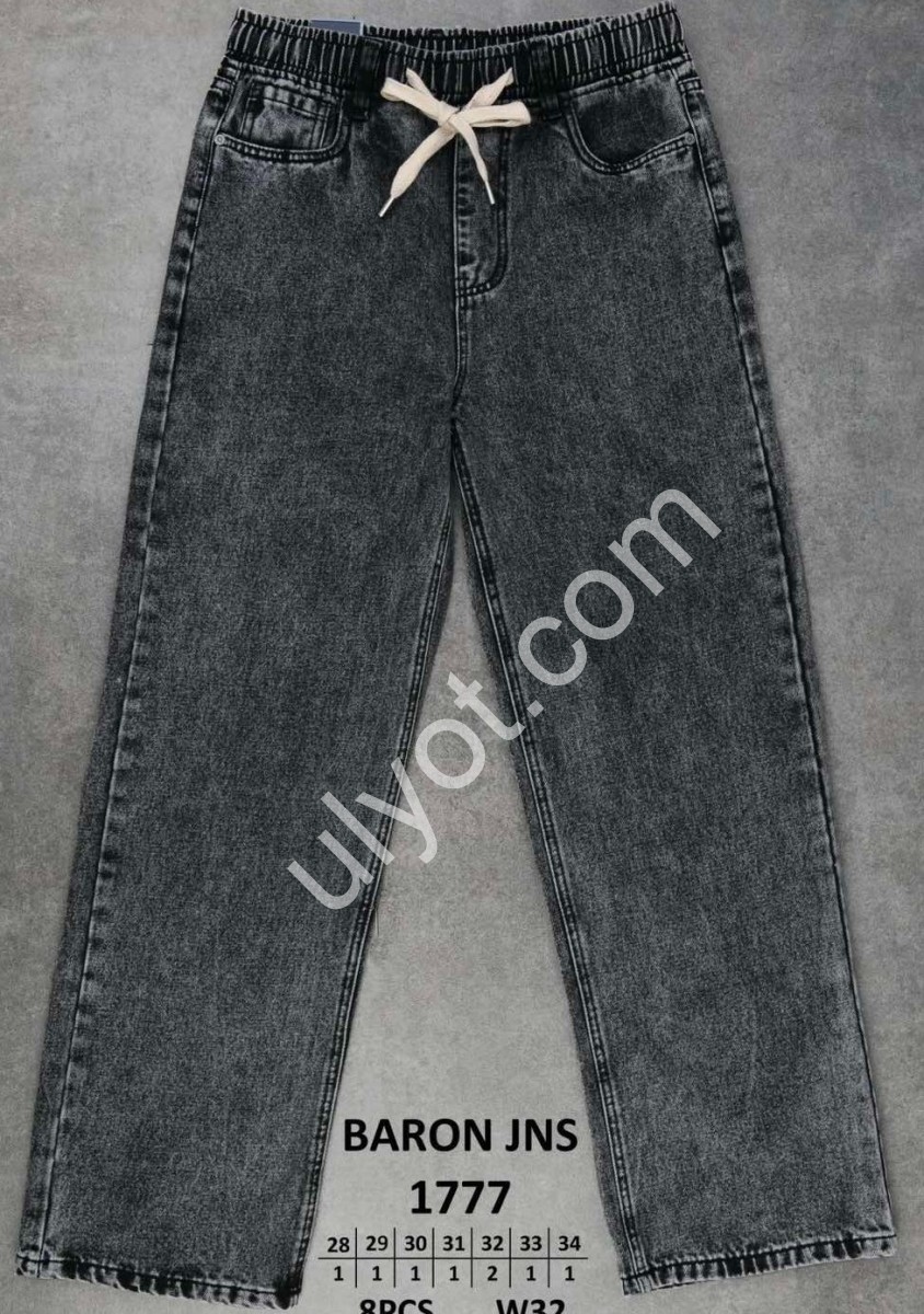 ДЖИНСИ BARON (28-34) ГРАФІТ 1777