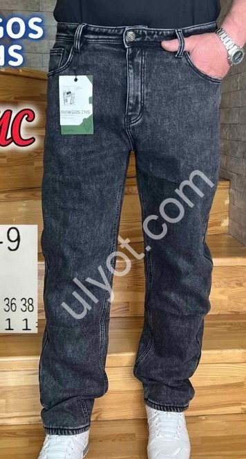 ДЖИНСИ AVIWGOS (29-38) ФЛІС ГРАФІТ 595-9