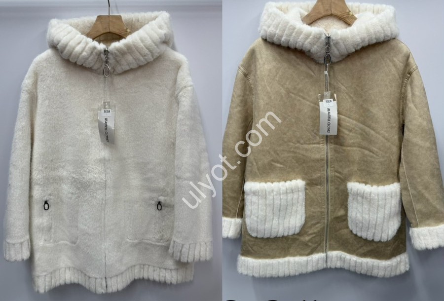 ДУБЛЕНКА ДВОХСТОРІННЯ (L-XL) МІКС B-06