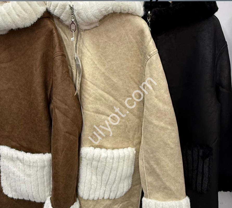 ДУБЛЕНКА ДВОХСТОРІННЯ (L-XL) МІКС B-06