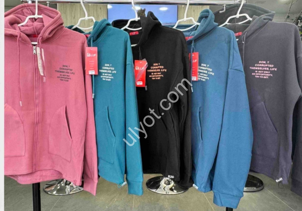 Фото 2 КОФТА JJF (M-3XL) Хутро Графіт 27000