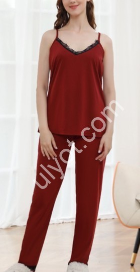 ПИЖАМА 3КА (M-3XL) КРАСНЫЙ 70317