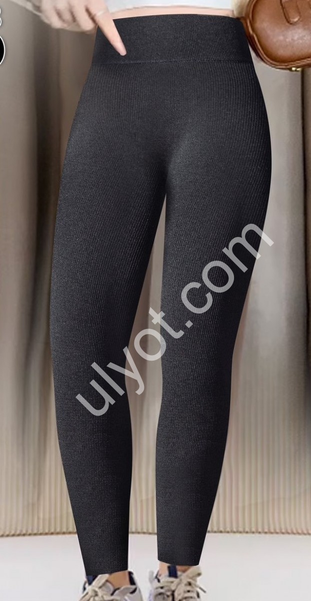 Лосини (XL-6XL) ЧЕРНЕ хутро A103