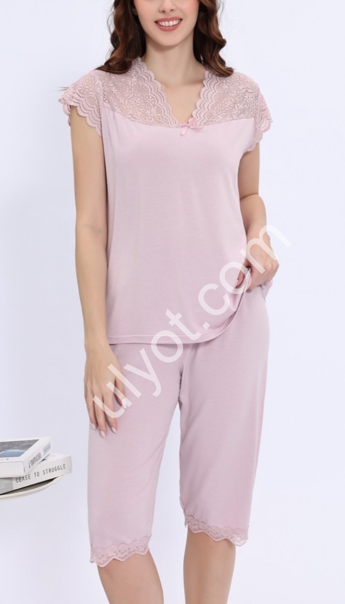 ПИЖАМА (M-3XL) РОЗОВЫЙ 70389