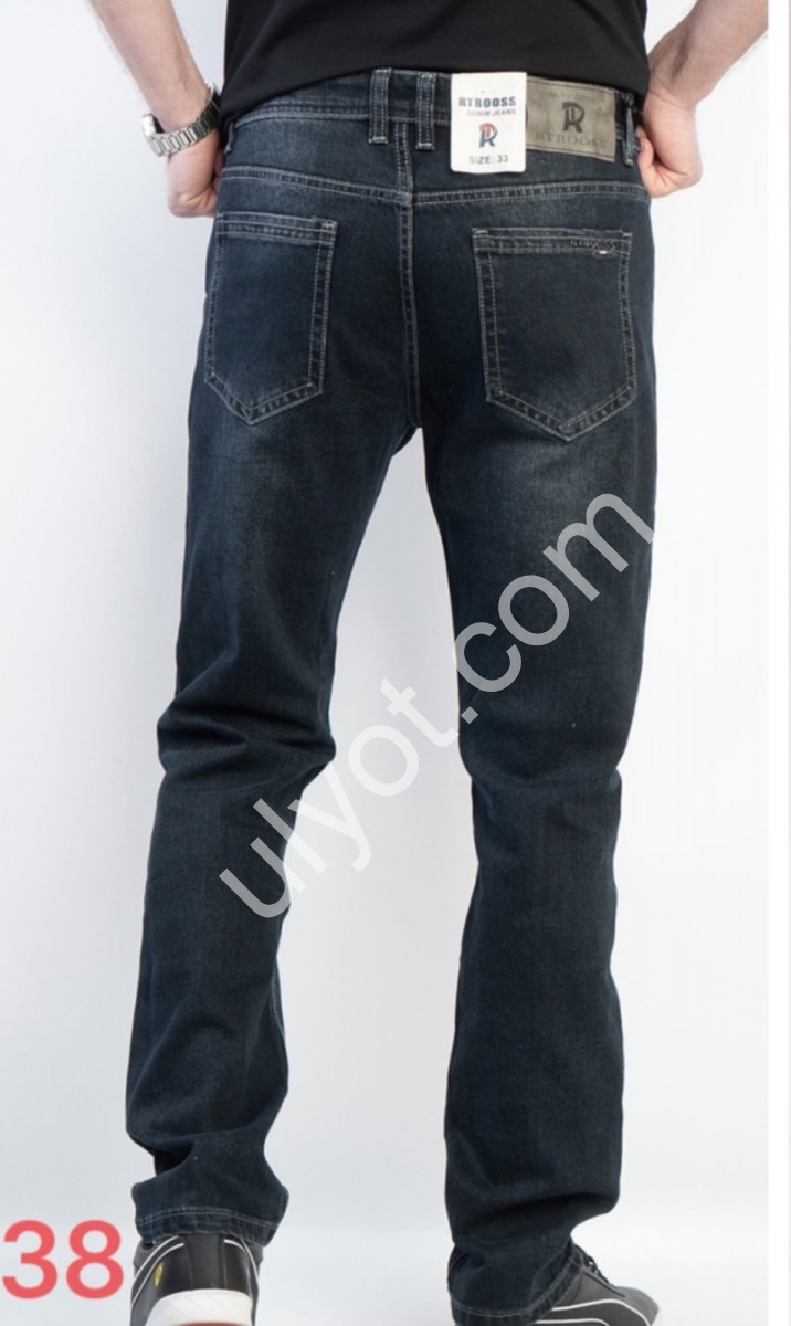 ДЖИНСЫ RTROOSS (30-38) Т.СИНИЙ 8136
