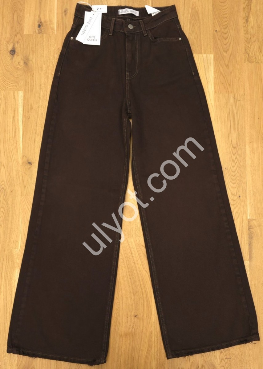 ДЖИНСЫ ELITE QUEEN (26-31) ШОКОЛАД 1312-373