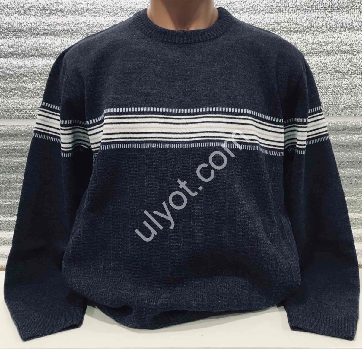 СВИТЕР DEVANTI (L-2XL) Т.СИНИЙ 73508