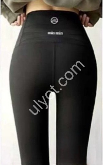 Лосини (S-2XL) Хутро Чорне 9974