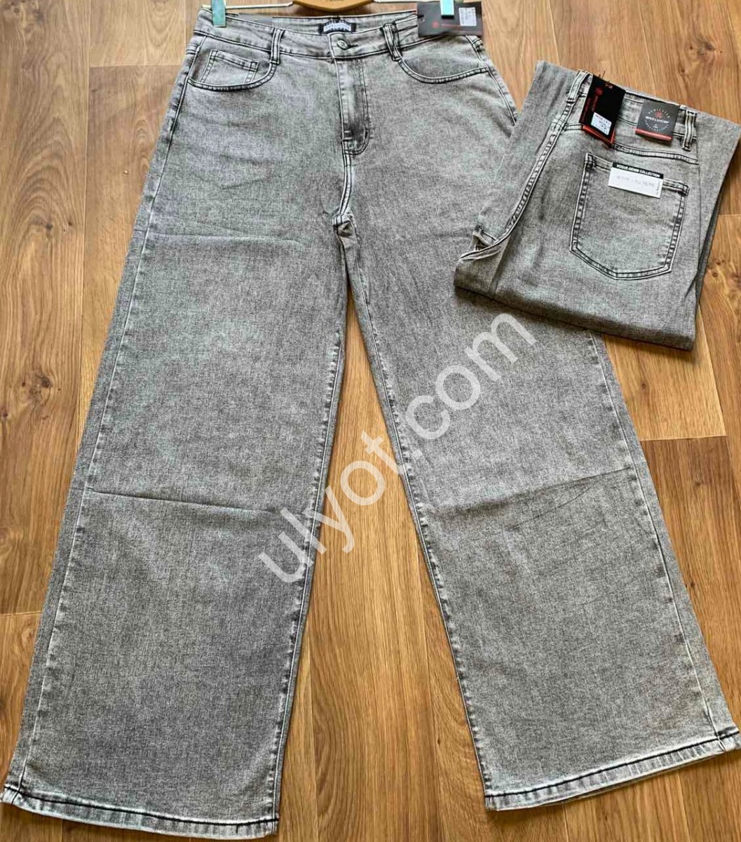 ДЖИНСЫ RELUCKY (31-38) СЕРЫЙ 0342-3