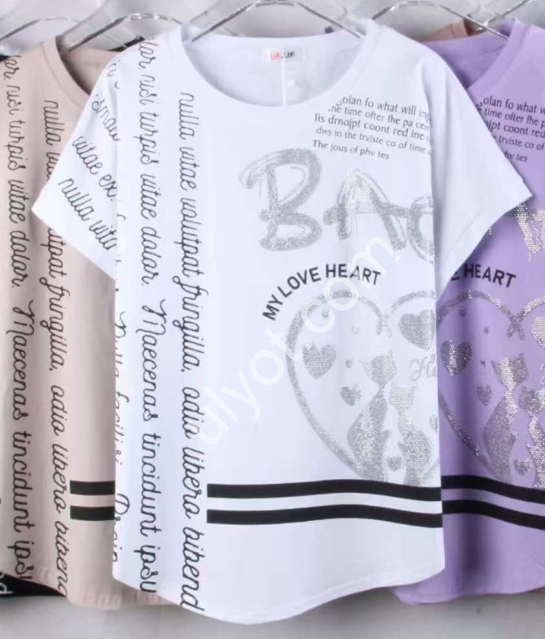 ФУТБОЛКА JJF (ONE SIZE НАПІВБАТАЛ) МІКС 6611