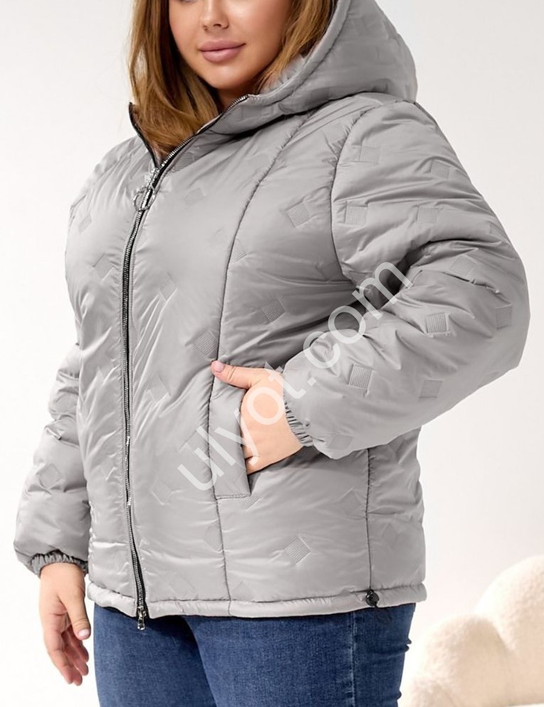 Фото 2 КУРТКА (50-60) СЕРЫЙ 17186