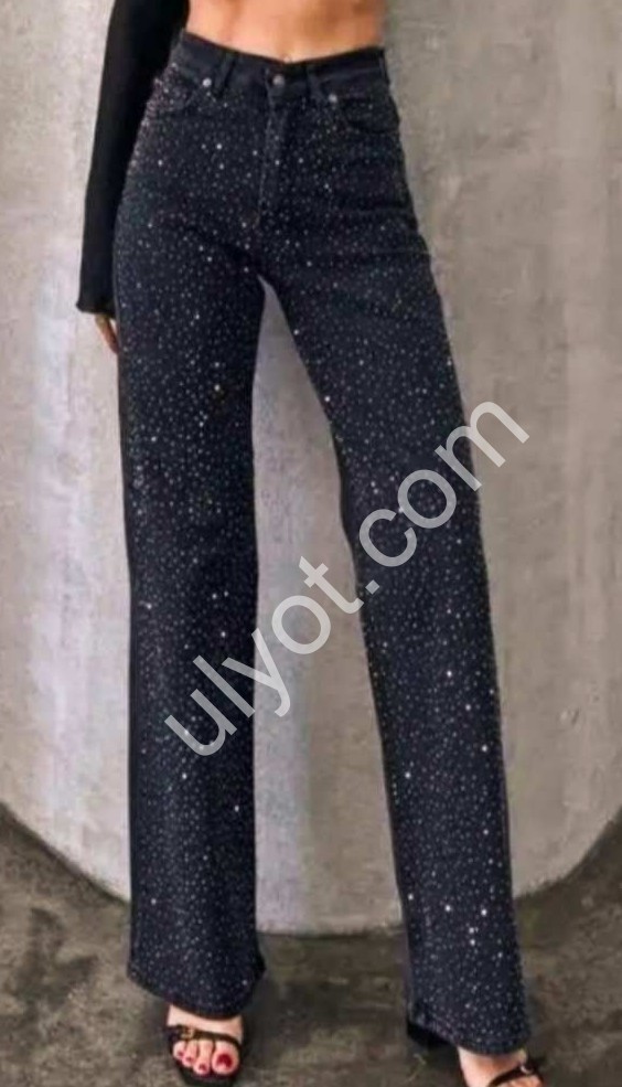 ДЖИНСЫ XRAY (26-31) СТРАЗЫ ЧЕРНЫЙ 202/5