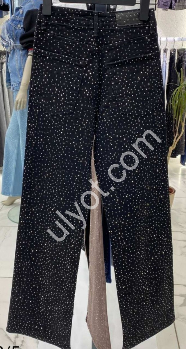 ДЖИНСЫ XRAY (26-31) СТРАЗЫ ЧЕРНЫЙ 202/5