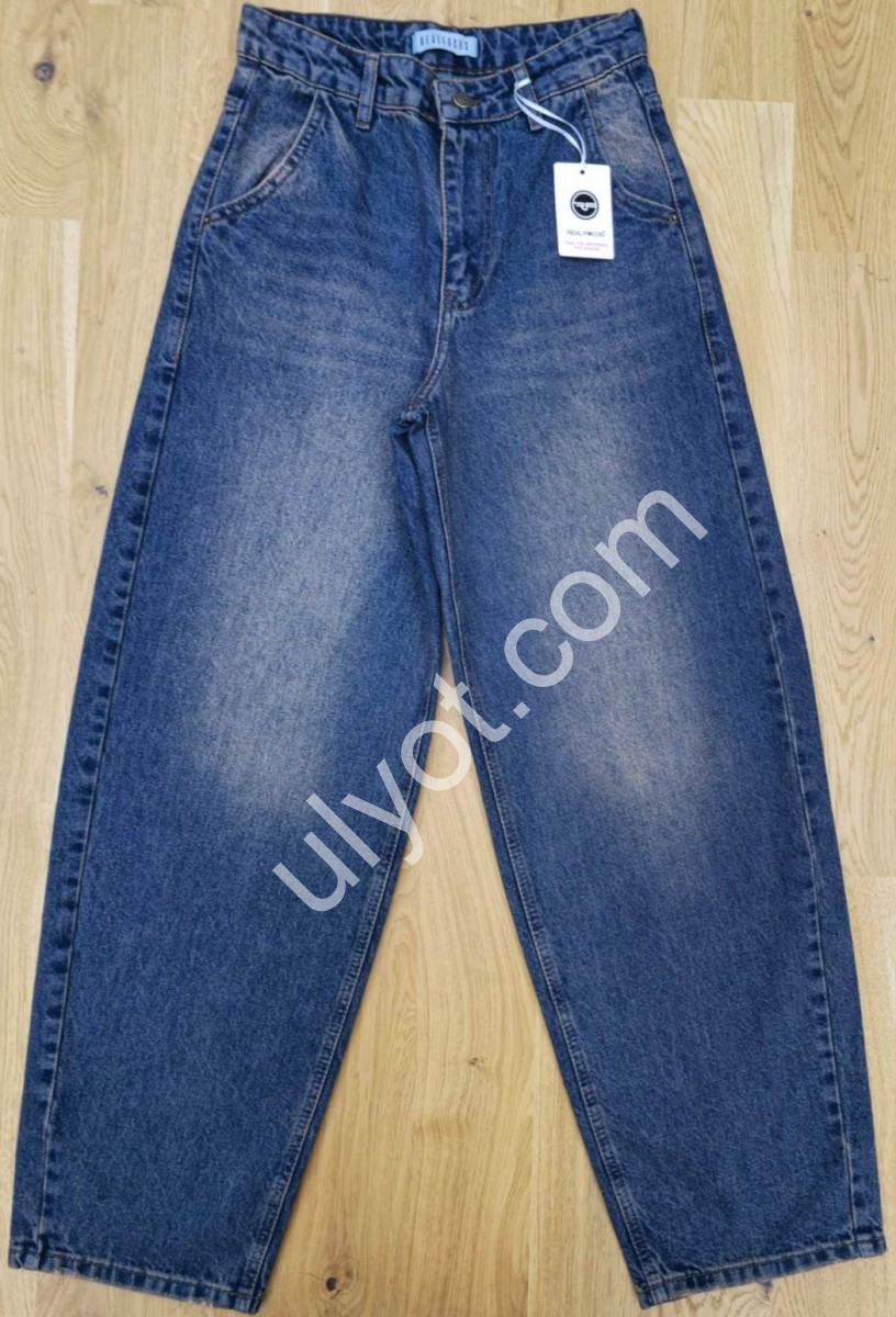 ДЖИНСЫ REAL FOCUS (25-27) Т.СИНИЙ 1634-304