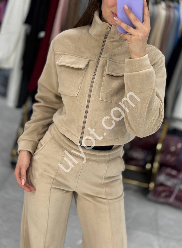 Фото 2 КОСТЮМ (42-48) ФЛІС БІЖ 1667