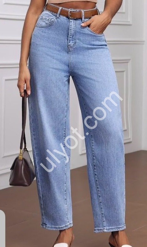 ДЖИНСЫ M.SARA (XS-XL) СИНИЙ 1529-4B