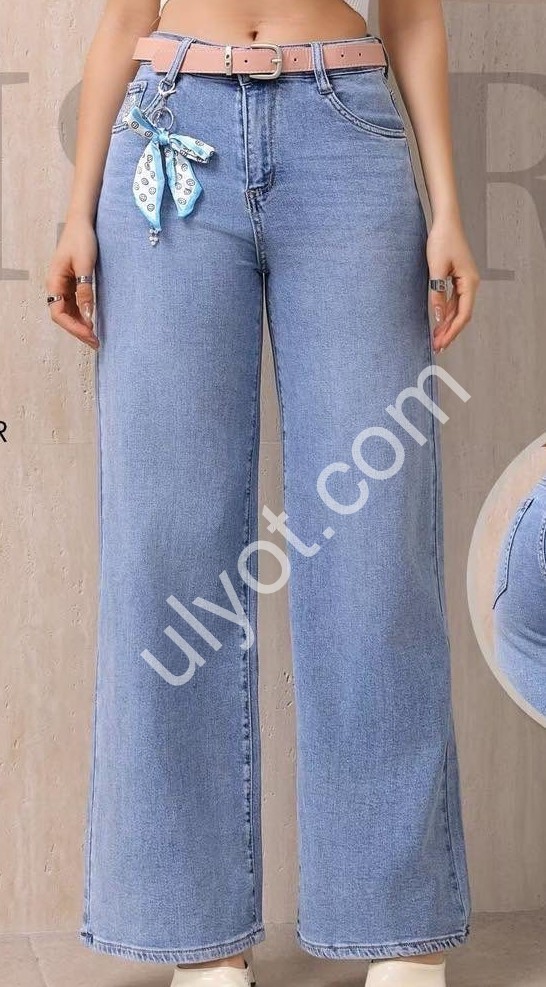 ДЖИНСЫ M.SARA (XS-XL) СИНИЙ 3137-5