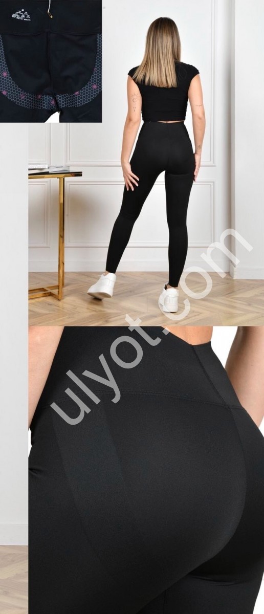 ЛЕГГИНСЫ (M-2XL) ЧЕРНЫЙ 2808
