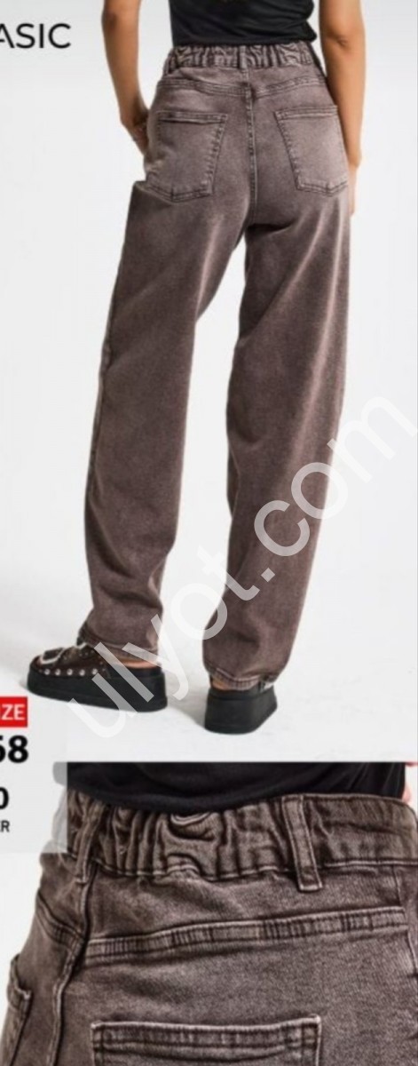 ДЖИНСЫ IT'S BASIC (38-48) КАПУЧИНО 3468/2s6/180