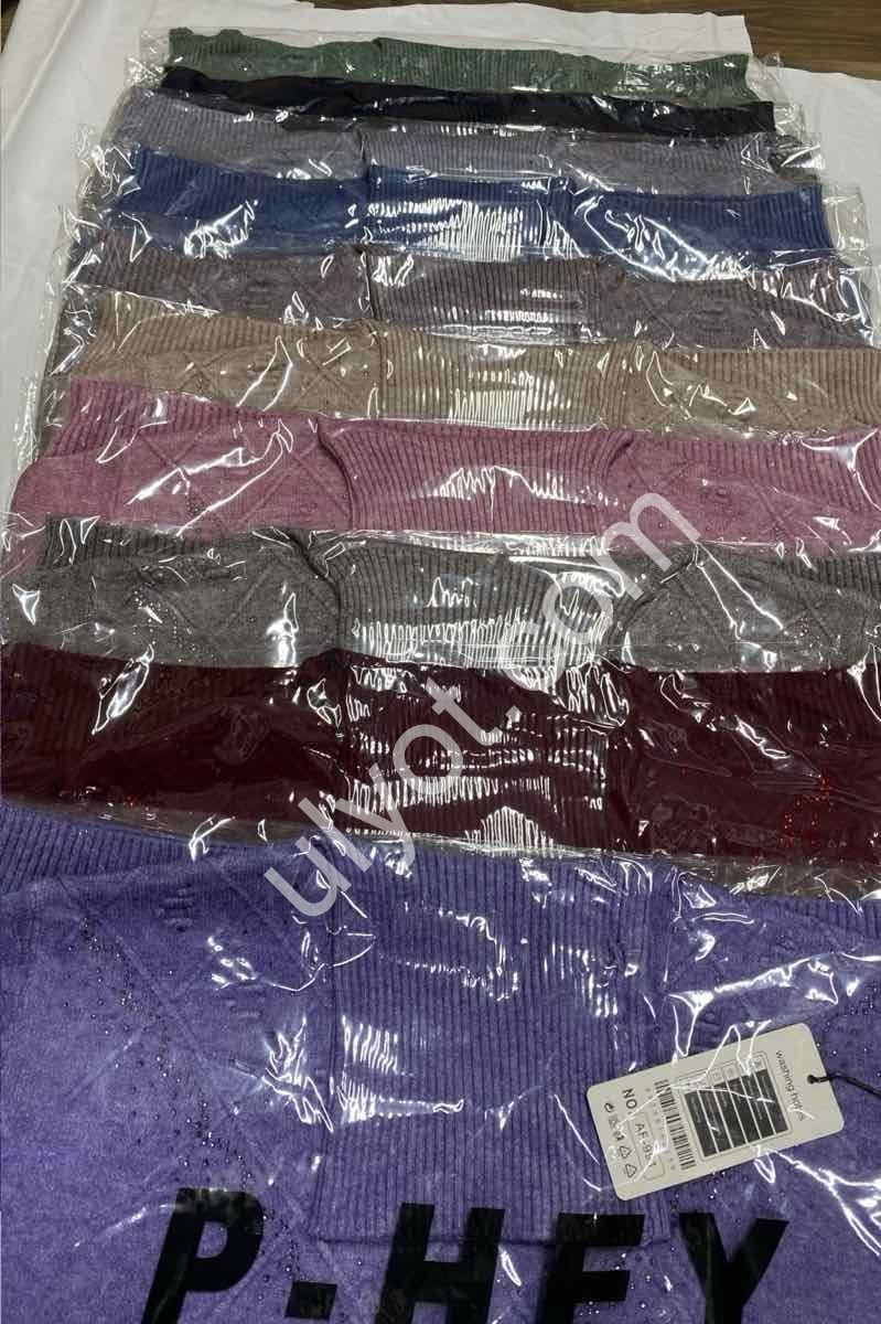 СВІТЕР (ONE SIZE 52-54) МІКС AF-991