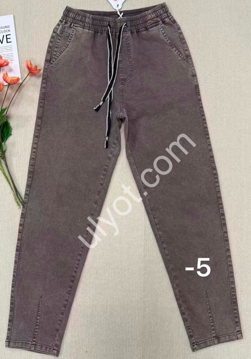 ДЖИНСЫ (25-30) КОРИЧНЕВЫЙ 9100/5