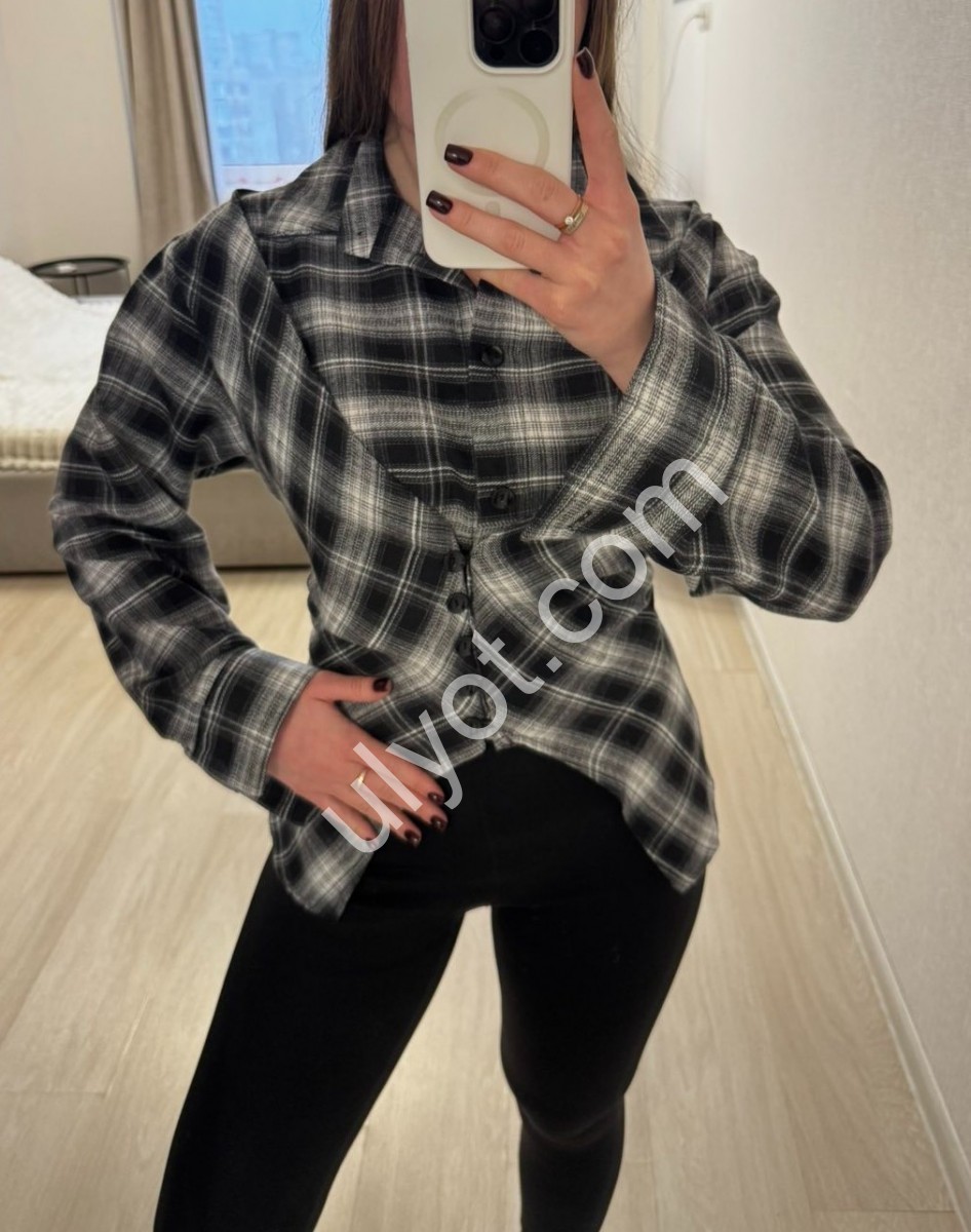 РУБАШКА (ONE SIZE 42-46) ЧЕРНЫЙ 308