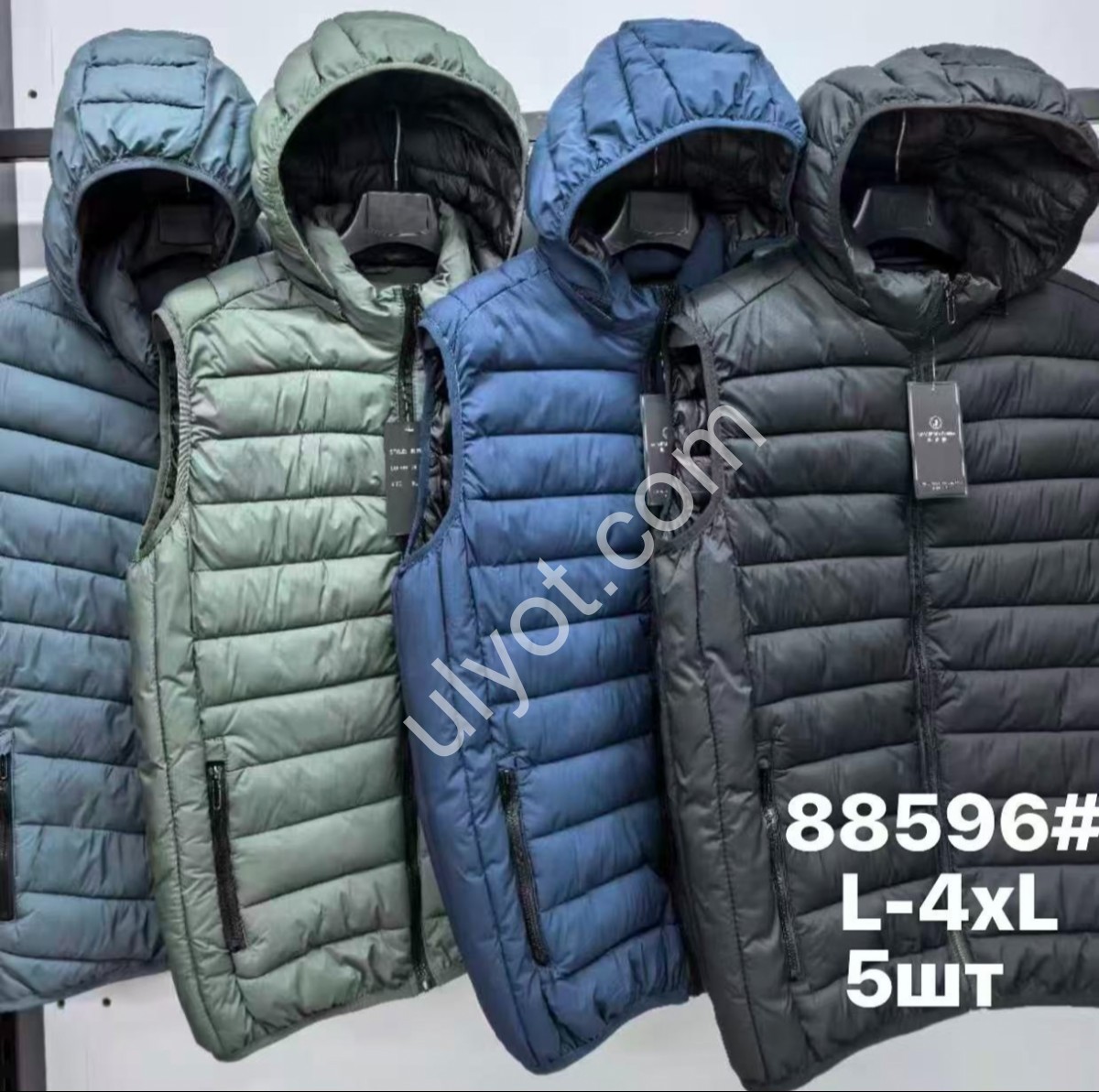 ЖИЛЕТКА (L-4XL) ГОЛУБОЙ 88596