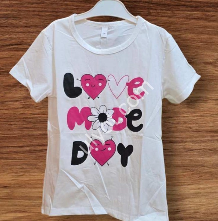 ФУТБОЛКА  (3-7 ЛЕТ) СЕРДЦЕ БЕЛЫЙ 