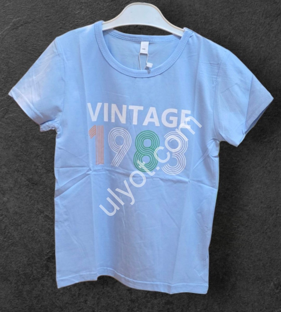 ФУТБОЛКА (3-7 РОКІВ) VINTAGE БЛАКИТНИЙ