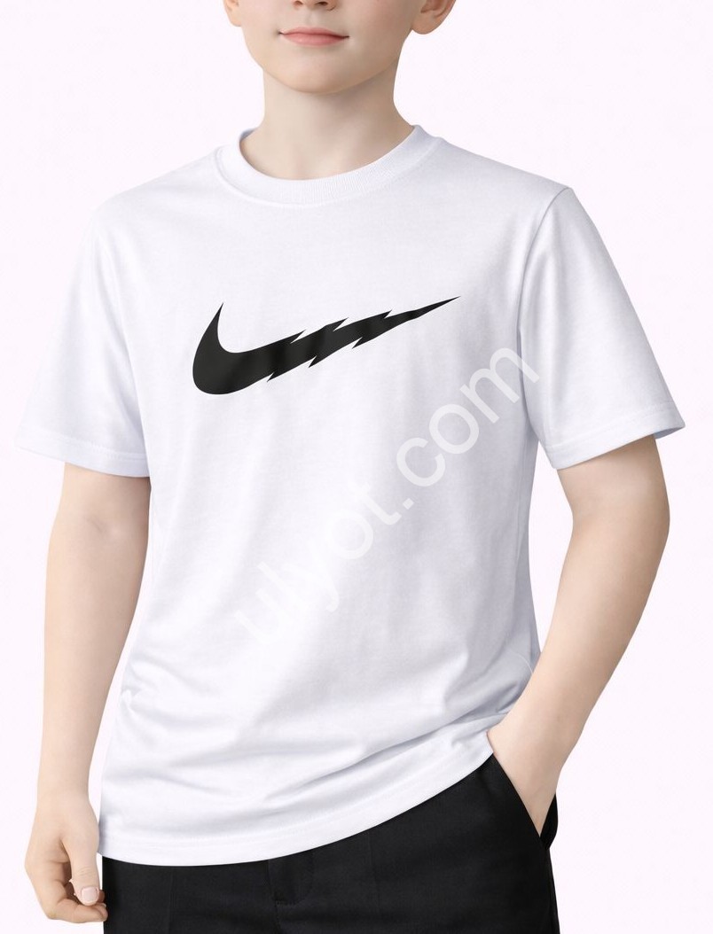 ФУТБОЛКА N02 (7-12 ЛЕТ) БЕЛЫЙ 