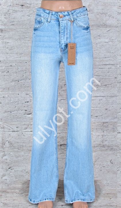 ДЖИНСЫ SASHA (26-31) ГОЛУБОЙ 2740