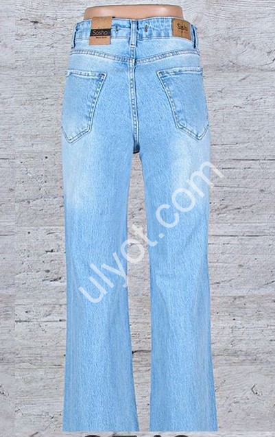 ДЖИНСЫ SASHA (26-31) ГОЛУБОЙ 2740