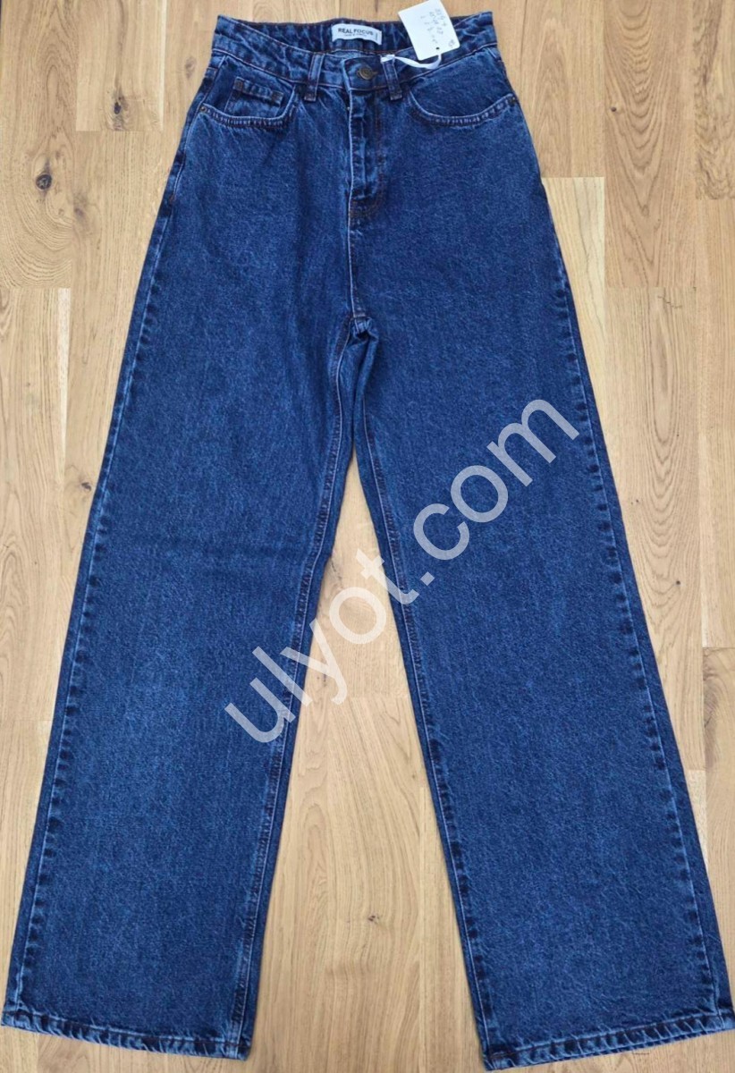 ДЖИНСЫ REAL FOCUS (25-27) Т.СИНИЙ 1554-4