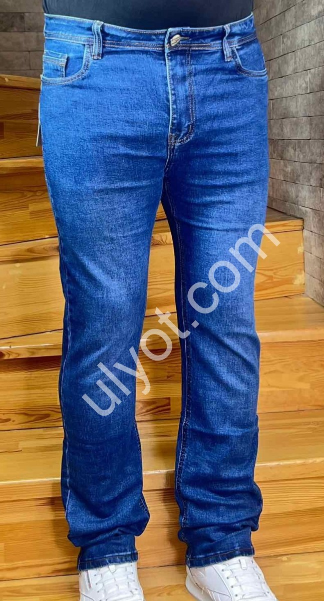ДЖИНСИ LONGFEI (34-44) Т.СИНІЙ 360D
