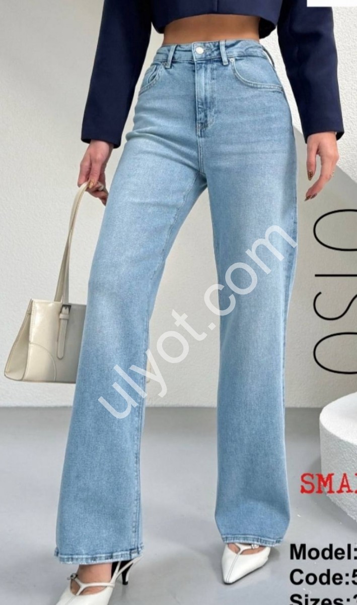 ДЖИНСЫ ZEO BASIC (30-36) ГОЛУБОЙ 5173