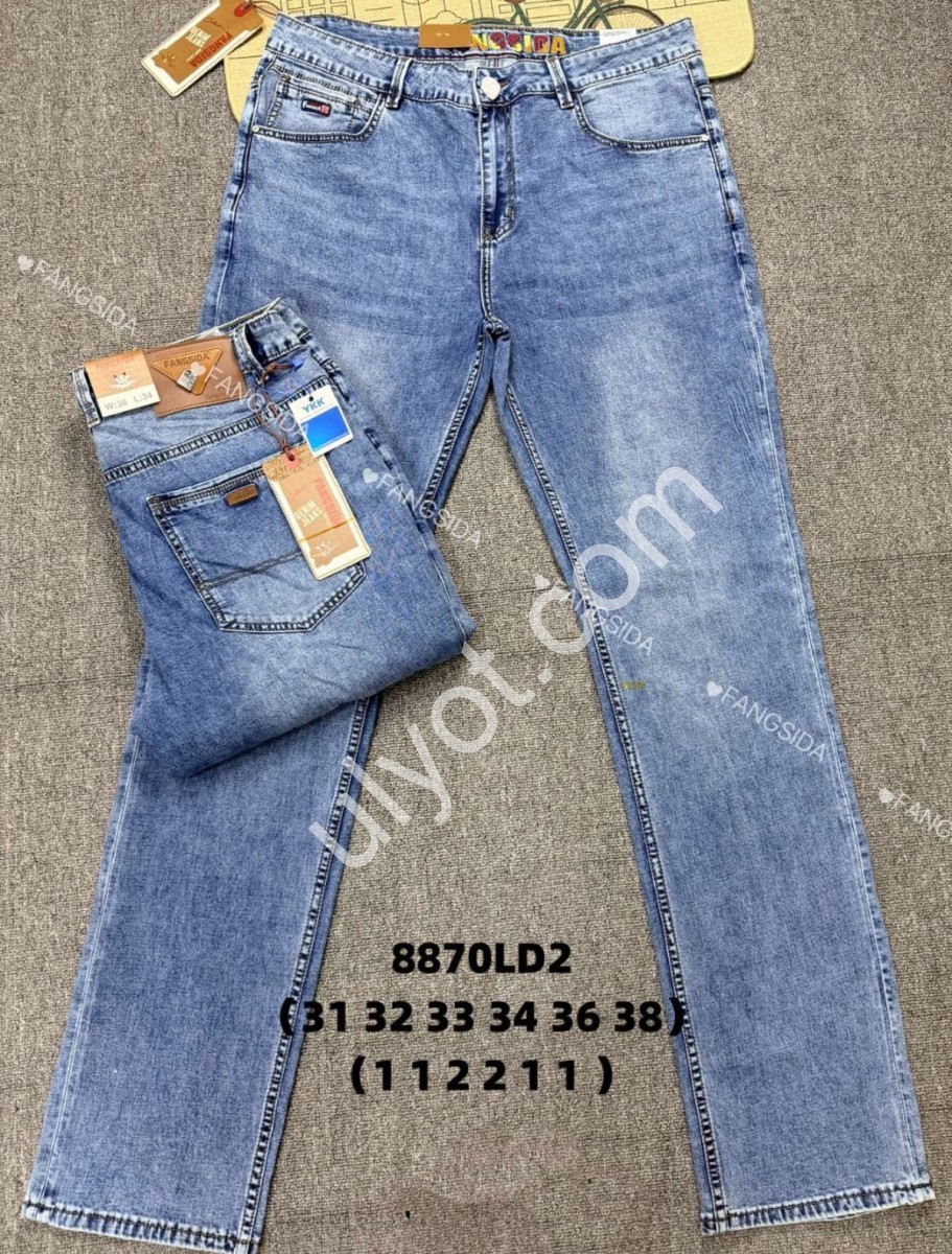 ДЖИНСЫ FANGSIDA (31-38) Т.СИНИЙ 8870