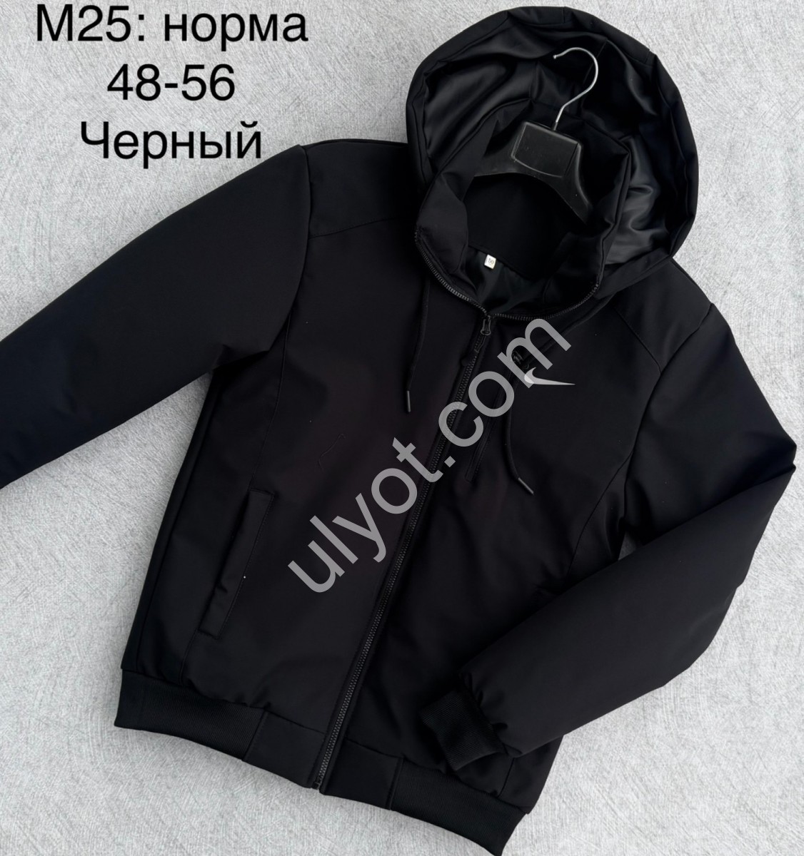 ВЕТРОВКА N02 (48-56) ЧЕРНЫЙ M25