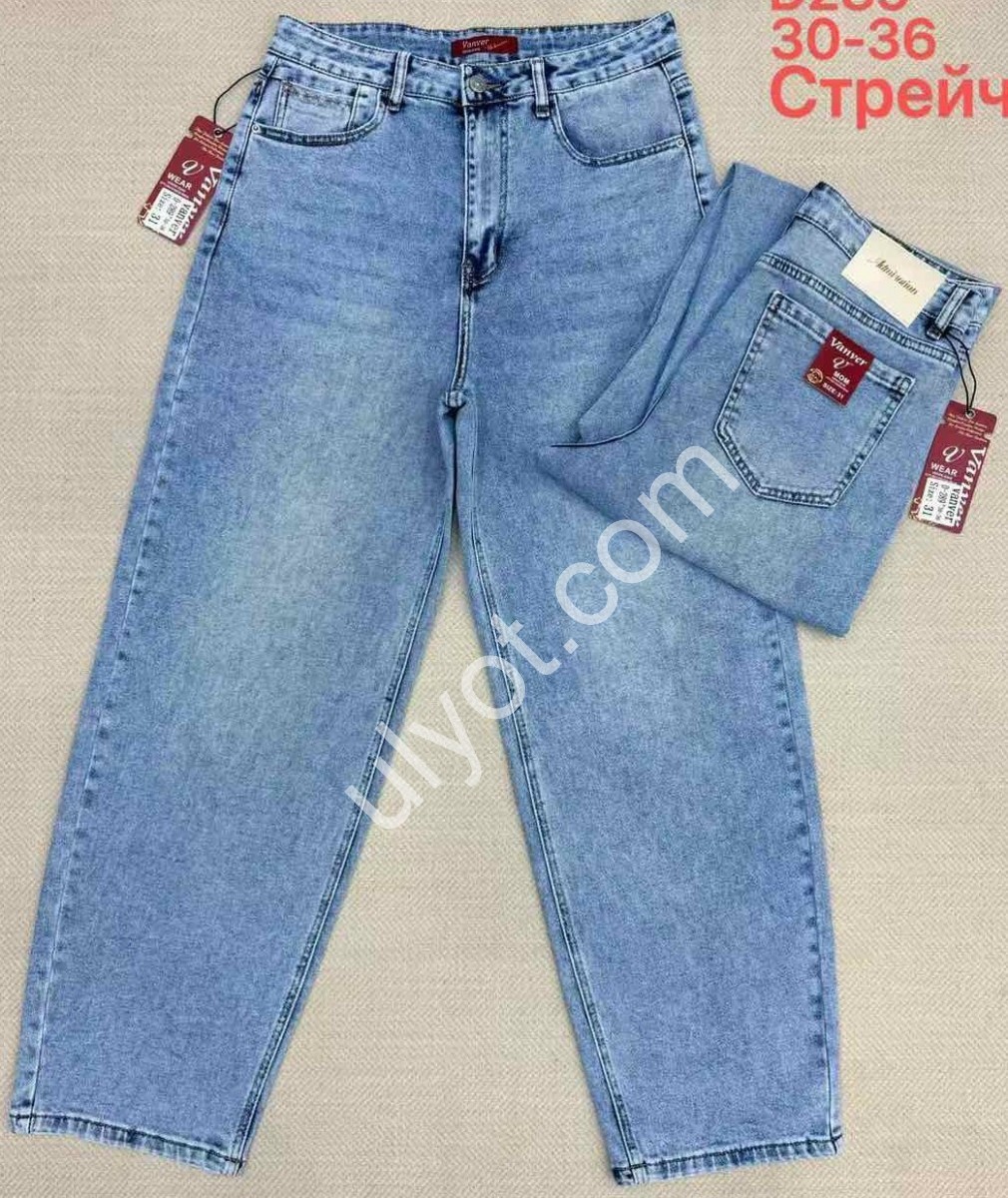 ДЖИНСЫ VANVER (30-36) СИНИЙ D289