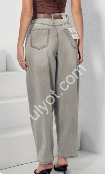 ДЖИНСЫ M.SARA (XS-XL) СЕРЫЙ 1578-F