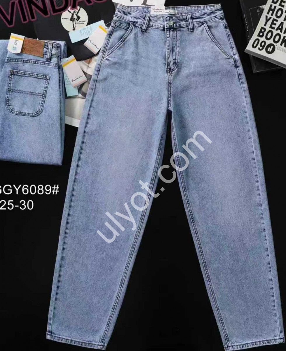 ДЖИНСЫ V&D (25-30) ГОЛУБОЙ 6089
