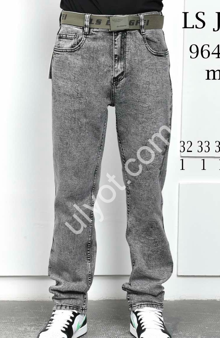 ДЖИНСЫ LS JEANS (32-40) ГРАФИТ 964-9