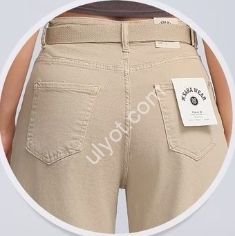 ДЖИНСЫ M.SARA (XS-XL) БЕЖ 1283-59