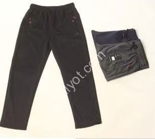 СПОРТ.ШТАНЫ (M-3XL) ПРЯМОЙ СЕРЫЙ 2807