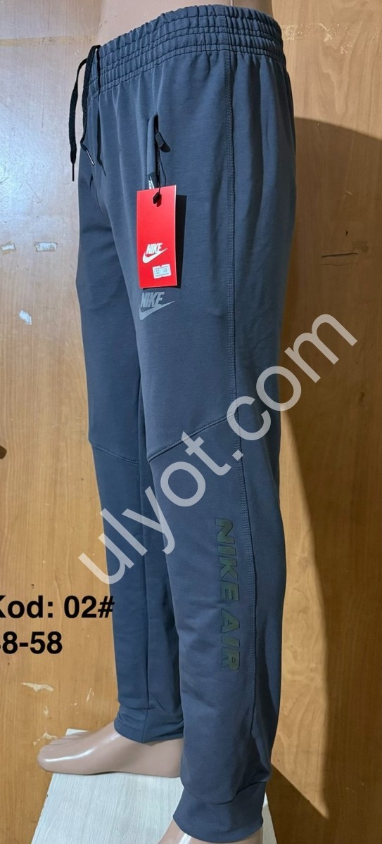 СПОРТ.ШТАНЫ N02 (48-58) МАНЖЕТ СЕРЫЙ 02